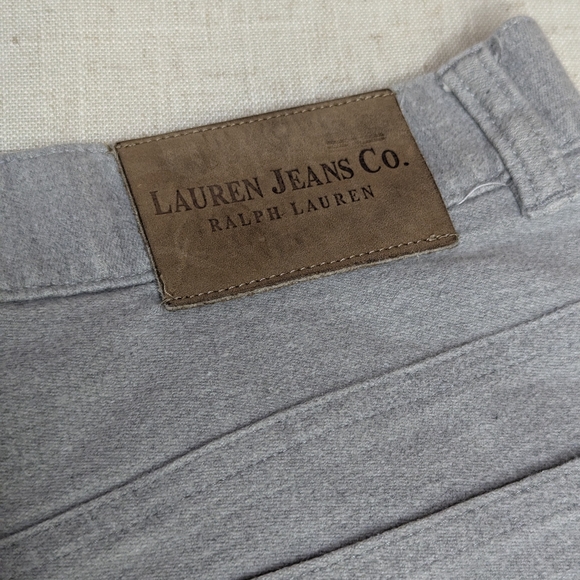 Lauren Ralph Lauren Gray Straight Leg Jeans Cotton Spandex Size 12 - Picture 8 of 12